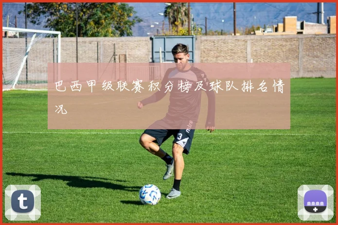 巴西甲级联赛积分榜及球队排名情况